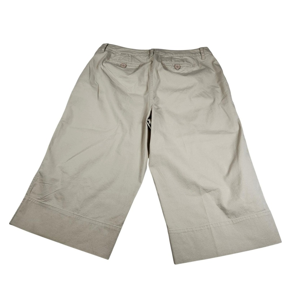 NWT Talbots Woman Petites‎ 16W Classic Fit Stretch Crop Pants Beige - Picture 7 of 12
